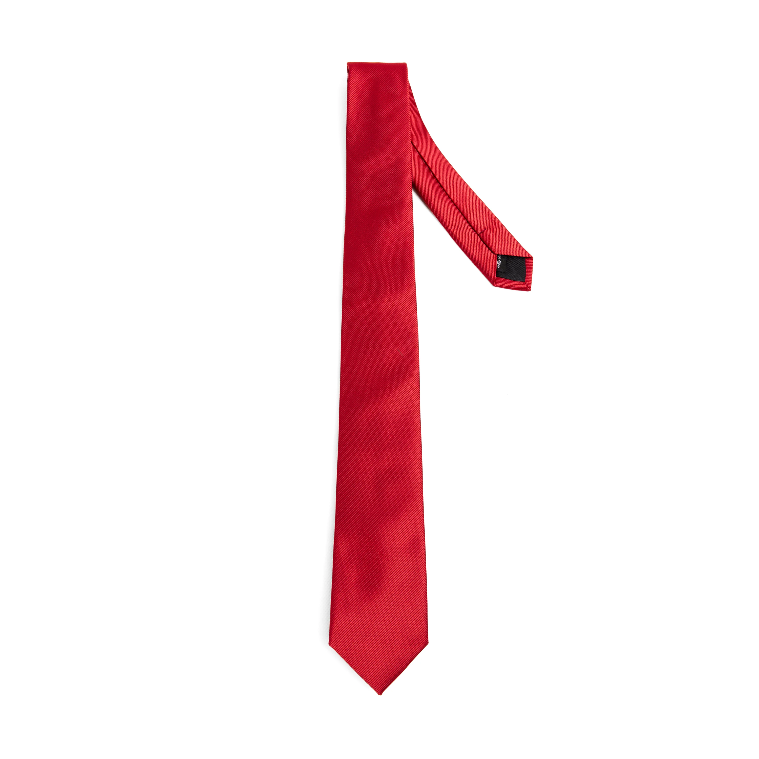 Lupo Bianco Classic Crimson Silk Tie - Image 2